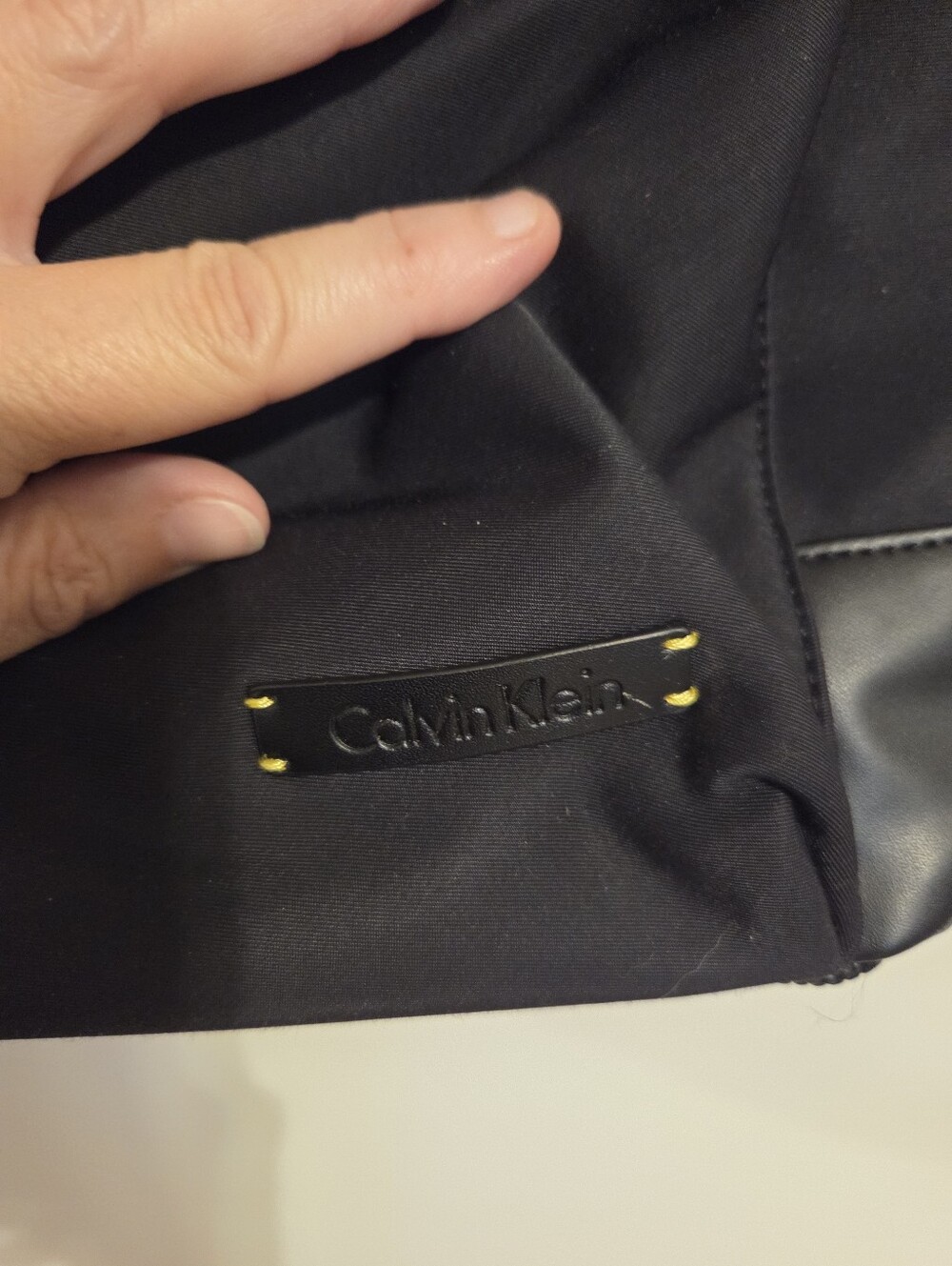 Calvin Klein Black Backpack with Faux Leather Accents - Picture 2 of 11